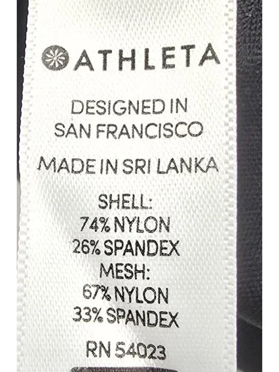 Athleta Ankle Cropped Leggings Size Small Black Activewear Athleisure 54023 - Picture 4 of 9